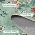 thumbnail image 4 of Ivalue Insect Botanical 3x5 Entryway Rug Washable Throw Rugs Non-Slip Low Pile Indoor Carpet for Entrance Bedroom Foyer (Green), 4 of 8
