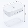 thumbnail image 2 of 5 Pcs Airtight Food Storage Containers with Lids for Kitchen Pantry Organization and Storage Transparent 13 oz, 2 of 7