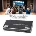 thumbnail image 4 of 8K HD Multimedia Interface Splitter, 1 in 2 Out, 8K 60Hz, 4K 120Hz, for DTS HD, for TrueHD, for AC3, for 3D, 40Gbps HD Multimedia Interface Splitter for HDTV STB DVD Projector, 4 of 7