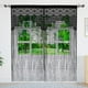 thumbnail image 3 of Cortina YaoYue con cordón de macramé, 90 x 200 cm, color negro, 2 unidades, 3 of 6
