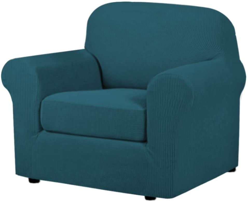 teal armchair covers