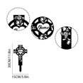 thumbnail image 4 of Custom Personalized Flower Metal Cross Memorial Stake, Memorial Garden Decor , Custom Grave Marker, Remembrance Stake, 4 of 6