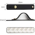 thumbnail image 3 of LAICAIW Removable and Reusable Cell Phone Grip Strap, Telescopic Finger Kickstand Bracket Universal Silicone Phone Holder Stand and Portable Finger Loop for Most Smartphones Case (Black), 3 of 7