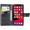thumbnail image 4 of Compatible with iPhone 11 Case Glitter Bling with Card Holder and Stand Leather Flip Wallet Diamond Butterfly Shockproof Protective Case for iPhone 11 6.1 Inch Crystal Black, 4 of 14