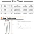thumbnail image 2 of Mrat Womens Casual Trousers Solid Color Elastic High Waist Wide Cropped Leg Loose Running Climbing Capris Pants Trousers Pocket Pants Hot Pink XXXL, 2 of 5