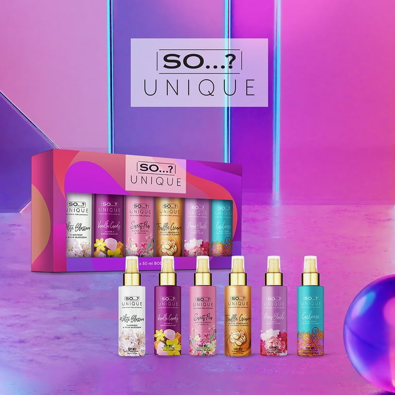 So, Body Mist Set, 6 Pc Fragrance Gift Set, 50 ml, Women's