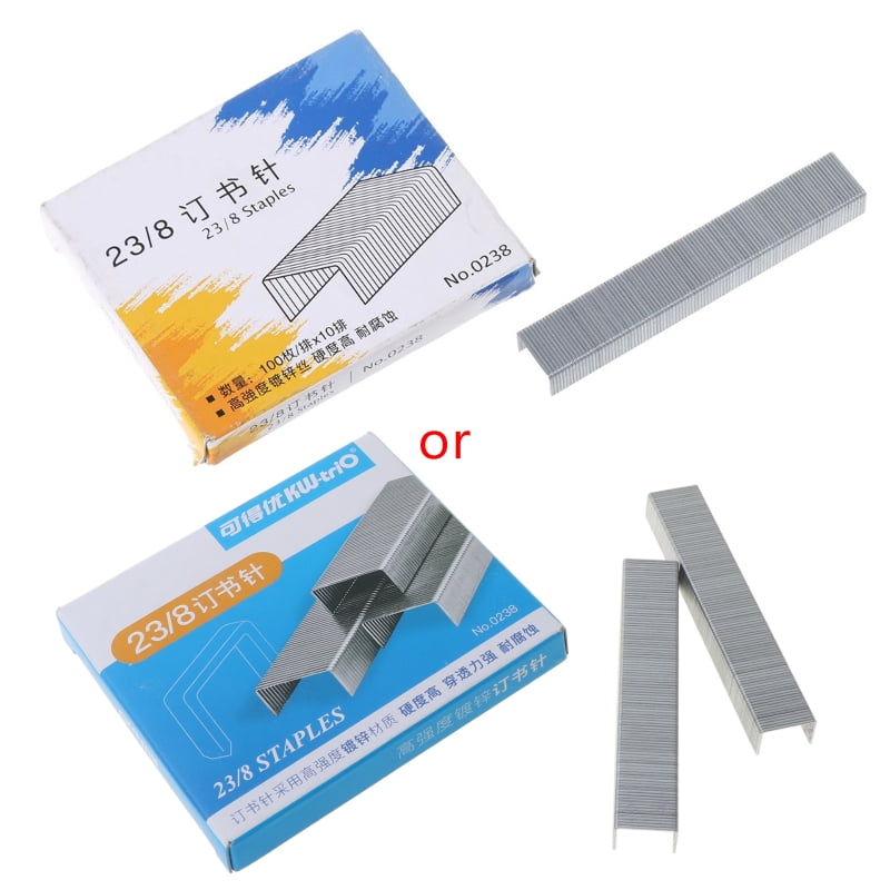 HeroNeo 1000Pcs/Box Heavy Duty 23/8 Metal Staples For Stapler Office School Supplies Stationery