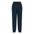 thumbnail image 5 of Sweatsuits for Women 2pcs Outfits Relaxed Fit Zip Up Hooded Jackets Casual Drawstring Waist Jogger Pants Fall Winter Workout Sets Navy L, 5 of 9