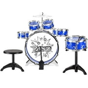 SUGIFT 11-Piece Kids Starter Drum Set , Blue