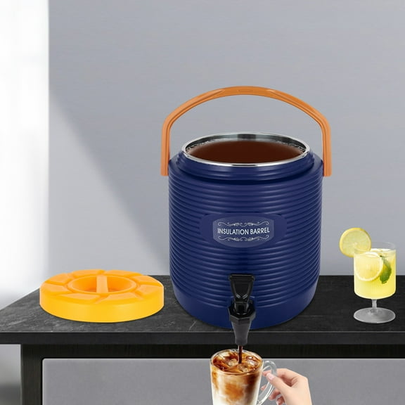 Premium Insulated Beverage Dispenser - 2.91 Gallon Stainless Steel Container with Dual Temperature Control for Hot & Cold Beverages - Ideal for Parties, Offices, and Outdoor Events