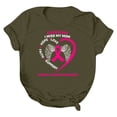 thumbnail image 4 of Rbaofujie Blouse à Manches Courtes pour Femmes Liquidation Mode Féminine Imprimée Col Rond T-shirt Blouse Ample, 4 of 4
