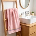 thumbnail image 6 of Kyusrd Cotton Hand Towels for Bathroom Gym,Dormitory essentials,Soft Absorbent Hand Towels for Face Spa Bath Gym Kitchen,Pink,32x72cm, 6 of 6