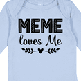 thumbnail image 4 of Inktastic Meme Loves Me Baby Clothes Girls Long Sleeve Baby Bodysuit, 4 of 5