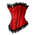 thumbnail image 2 of Grebrafan Gothic Corset Tops Women Wedding Bustiers Bride Red 5XL, 2 of 5