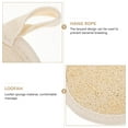 thumbnail image 3 of Men Body Scrub 2pcs Exfoliating Loofah Back Scrubber Face Loofah Pad Exfoliating Body Loofah Bath Towels Body Scrubber Back Cleaner for Shower (Beige) Mens Grooming Products, 3 of 5