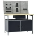 thumbnail image 3 of vidaXL Workbench with Three Wall Panels, 3 of 7