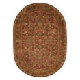 thumbnail image 4 of SAFAVIEH Antiquity Carmella Floral Bordered Wool Area Rug, Red, 6' x 9', 4 of 6