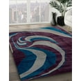 thumbnail image 2 of Ahgly Company Indoor Rectangle Abstract Purple Lily Purple Abstract Area Rugs, 4' x 6', 2 of 6