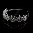 thumbnail image 3 of Wedding Bridal Rhinestone Decorated Hair Barrettes / Hairband / Hair Loop (Sliver), 3 of 5
