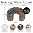 thumbnail image 5 of Sweet Jojo Designs Boho Floral Wildflower Black and Orange Girl Nursing Pillow Cover Case (Pillow Not Included), 5 of 5