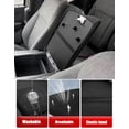 thumbnail image 4 of KBH Center Console Cover for Ford F150 Accessories 2015-2025, 2017-2025 F250 F350 F450 F550 with 40/20/40 Jump Seat, Armrest Box Protective Cover, Washable Fabric Black, 4 of 7