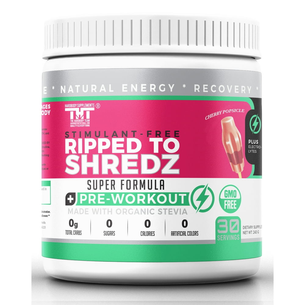 Ripped to Shredz Pre Workout Powder for Men & Women. Quality Energy