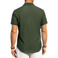 thumbnail image 4 of Camisa de lino de manga corta Alimens & Gentle XL verde oliva, 4 of 5