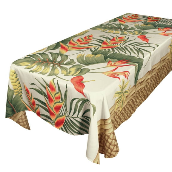 Hi Kalama Collection Hi Tablecloth 84" Hf White
