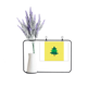 thumbnail image 1 of Tarjeta de jarrón de lavanda artificial, 1 of 3