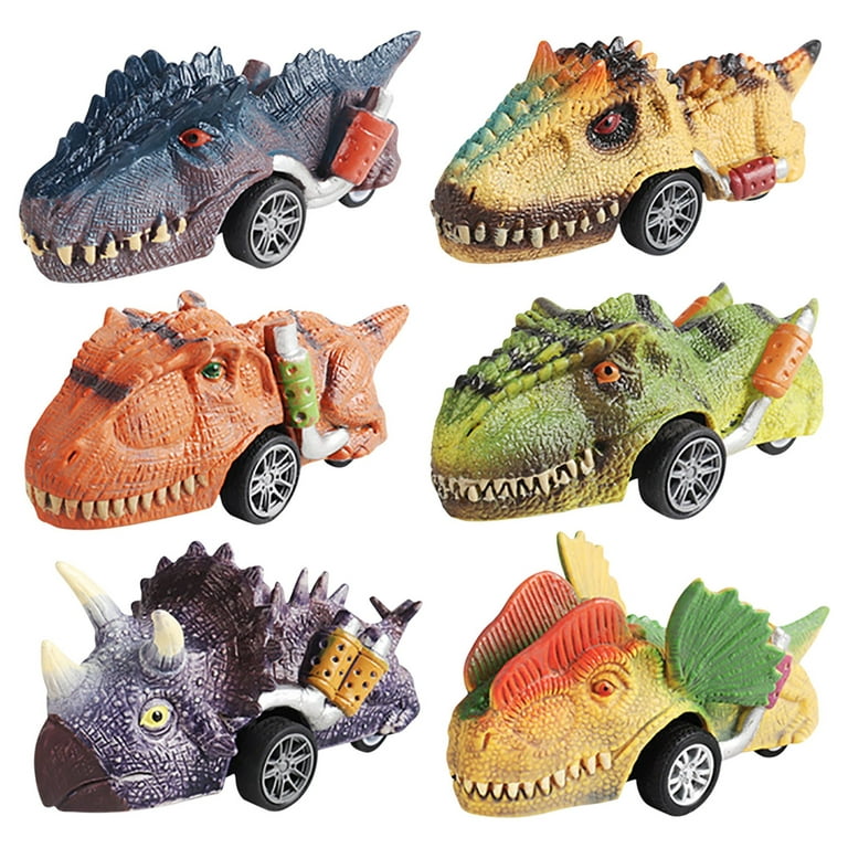 Dinosaur Toy Pull Back Cars, 6 Pack Dino Toys for 3 Year Old Boys and  Toddlers, Boy Toys Age 3,4,5 and Up, Pull Back Toy Cars, Dinosaur Games  with T-Rex by GreenKidz 