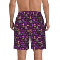 thumbnail image 3 of KLL Mardi Gra2 Men's Casual Summer Beach Shorts Hawaiian Shorts with Pockets-3X-Large, 3 of 5