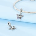 thumbnail image 2 of MULA S925 Sterling Silver Btacelets Charms for Bracelets Making Lucky Butterfly Pet Charm for Women, 2 of 6