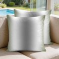 thumbnail image 2 of 16x16 Pillow Covers Set of 2, Green Grey Square Throw Pillow Covers for Couch/Sofa/Living Room, Gray Farmhouse Modern Rustic Decorative Soft Pillowcases for Couch Throw Pillows with Hidden Zipper, 2 of 9