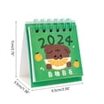 thumbnail image 3 of Desk Calendar, Mini 2024 Cute Cartoon Standing Flip Desktop Calendar, Small Daily Planning Monthly Calendar for Home, 3 of 20