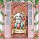 thumbnail image 5 of Cubiertas de Puerta de Vacaciones para la Cortina de Pascua de la Puerta Delantera 70.87x35.43In, Poliéster Multicolor, Decoraciones de la Puerta Delantera de Pascua para la Fiesta Y la Decoración de, 5 of 6