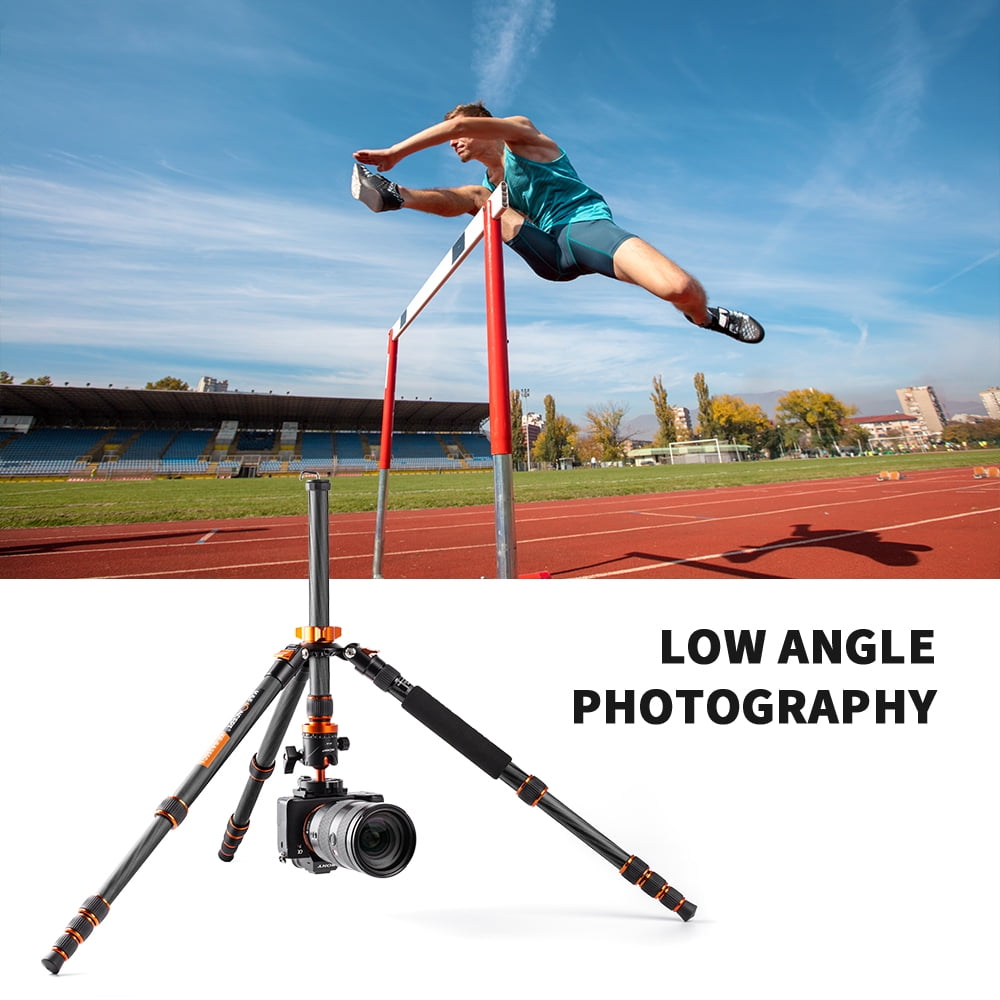 K&F CONCEPT Aluminum Alloy Monopod Tripod, Lightweight Panorama Design, Black, Compatible with DSLR Cameras