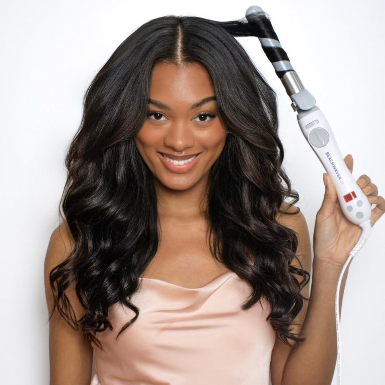 Beachwaver S Model Curling Iron Beachwaver S-Series Ceramic Rotating Curling Iron, White  main image 3