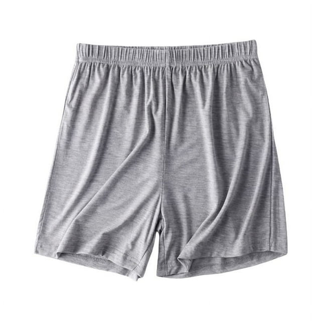 Breezora Women's Modal Lounge Shorts Soft Lightweight Elastic Drawstring Sleepwear Pajama Bottoms With Pockets For Home Relaxation XXXXL Size Grey