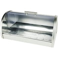 thumbnail image 2 of Galashield Bread Box for Kitchen Countertop | Bread Holder Storage Container | Bread Bin Stainless Steel with Frosted Acrylic Roll Top, 2 of 8