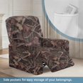 thumbnail image 3 of HELLHERO 4 Pcs Dead Leaf Pattern Design Recliner Slipcovers, with Elastic Bottom Recliner Chair Covers Anti Scratch Brushed Recliner Couch Covers for Apartment Home, 3 of 8