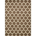thumbnail image 4 of Unique Loom Trellis Collection Area Rug - Philadelphia (8' x 11' Rectangle Brown/Beige), 4 of 11