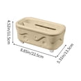 thumbnail image 4 of Fiudx Caja de Pañuelos Escandinava, Elegante Cubierta de Tablero Compuesto, Cajón Transparente, Decoración para El Hogar, Diseño Compacto Multiusos, Ideal para Oficina y Hogar, 22,5 X 13,5 X 11,5 Cm, 4 of 7