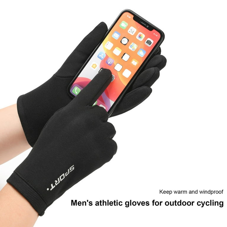 Sportteer Windproof Gloves Stretchy Full Finger Gloves Winter Warm