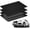2, variant on 1 Set 27'' x 20''x 1.4'' Oil Drain Drip Pan for Car with Square No Splatter Pad Oil Drip Tray with Mat for Under Car Transmission Garage Automotive Driveway to Keep Floor Clean, Black