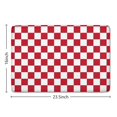 thumbnail image 5 of Red and White Checkered Pattern Flannel Non Slip Door Rugs,Washable Door Mats Indoor,Decorative Door Mats,Dirt-Resistant and Absorbent Doormat for Entrance,Bedroom,Kitchen,Bathroom,23.5x16in(60x40cm), 5 of 5