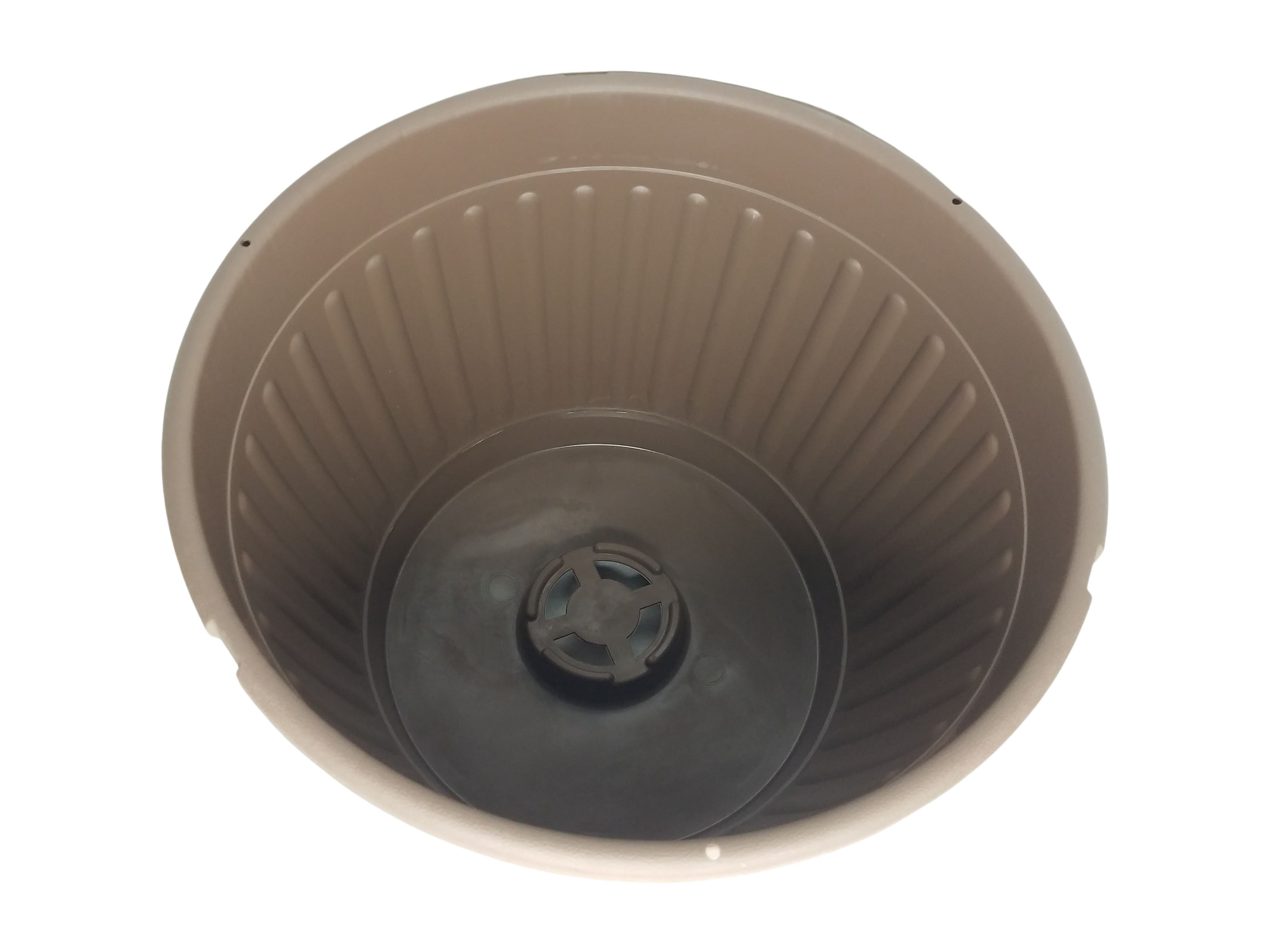 Landmark Plastic 10" Brown Imperial Hanging Basket Planter, Set of 10