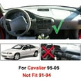 thumbnail image 5 of AUTOXBERT Car Dashboard Cover Dashmat Dash Mat Cover for Chevrolet Cavalier 1995 - 2005 Black, 5 of 9