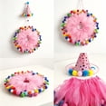 thumbnail image 5 of Porch Goose Birthday Outfit Birthday Porch Goose Outfit With Hat Collar For 23" 17" Goose Statue Outdoor Garden Decor Party Decoration Front Door Yard Celebration Display, 5 of 7
