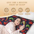 Body Pillow Cover Red Chili Cooling Printing Body Pillow Pillowcase