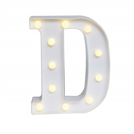 

BSMEAN Led English Alphabet Light Digital Modeling Light D